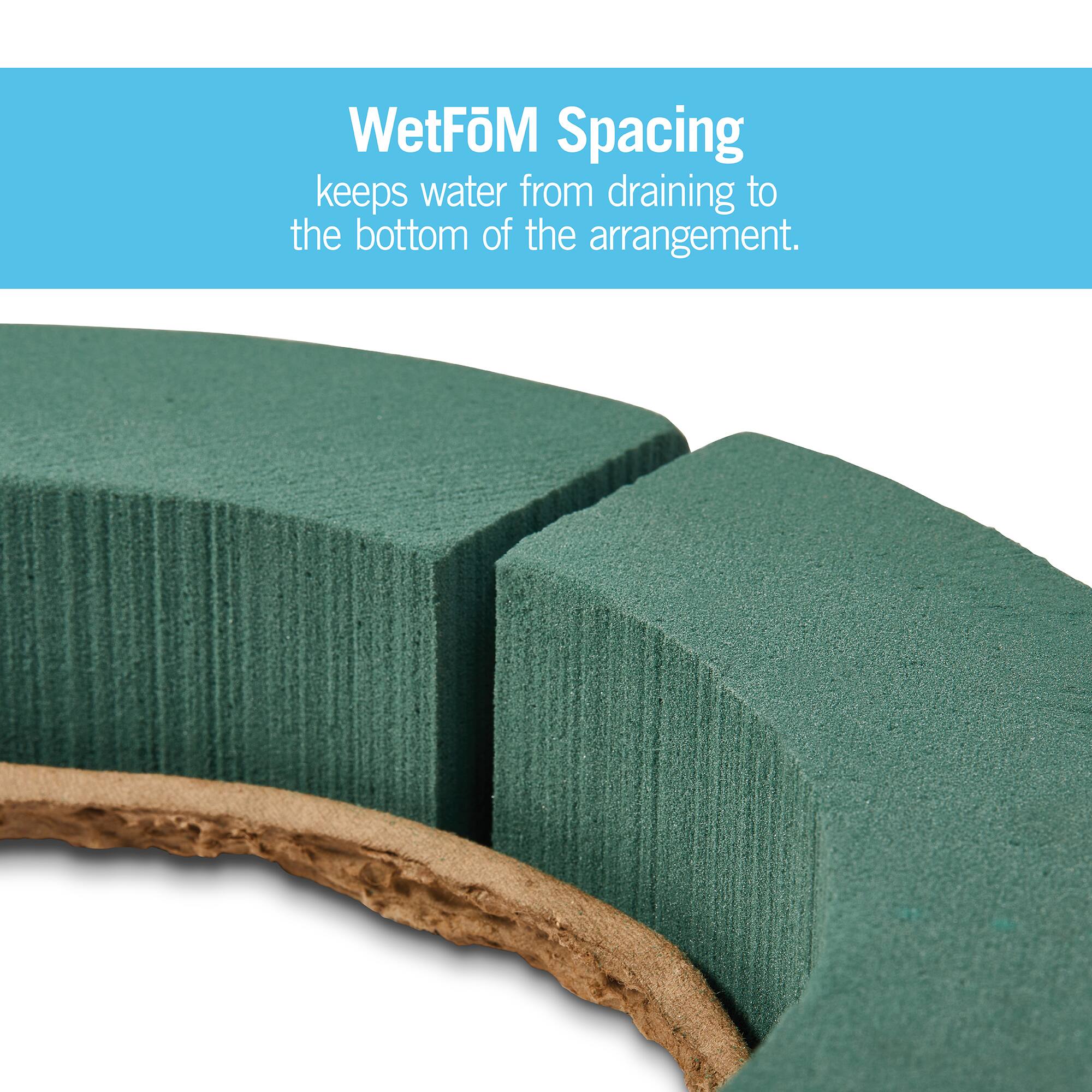 FloraCraft® 11.25" Green Artesia WetFōM® Paper-Mache Tile Form